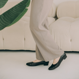 Gullar Women's Vegan Leather Pointed Toe Flats