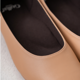 Gullar Women's Vegan Leather Round Toe Flats
