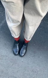 Sra. Gullar Short Qelsey-Vegetarian Leather Zapatos