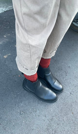 Sra. Gullar Short Qelsey-Vegetarian Leather Zapatos