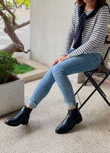 Sra. Gullar Short Qelsey-Vegetarian Leather Zapatos