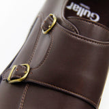 Gullar ladies double button skirt with Monk-vegetarian leather shoes