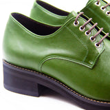 Gullar Men's Cactus Leather Copper Buckle Plain Derby-Vegetarian Leather Shoes