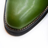 Gullar Men's Cactus Leather Copper Buckle Plain Derby-Vegetarian Leather Shoes