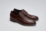 GULLAR Men's Simple Plain Derby-Vegetarian Leather Shoes