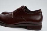 GULLAR Men's Simple Plain Derby-Vegetarian Leather Shoes