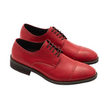 Zapatos derby-vegetarianos tallados horizontales de mujer de gullar