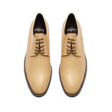 Ms.Gullar Zapatos de cuero sencillos lisos Derby-Vegetarian