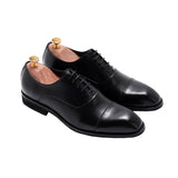 Gullar Crossed Gentleman Oxford-Vegetarian Leather Zapatos para hombre