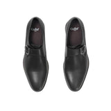 Gullar, zapatos de cuero vegetarianos con monje con una sola hebilla para hombre