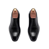 Gullar Crossed Gentleman Oxford-Vegetarian Leather Zapatos para hombre