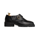 Zapatos de cuero derby-vegetarianos clásicos con decoración cruzada de la Sra. Gullar