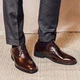 Gullar 男士 素面德比足弓增高鞋 - 素食皮鞋