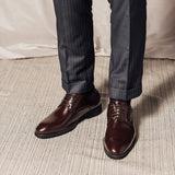 Gullar 男士 素面德比足弓增高鞋 - 素食皮鞋