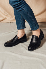 GULLAR Women's Fuga Penny Loafers-Vegan Leather Shoes