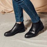 Sra. Gullar Short Qelsey-Vegetarian Leather Zapatos