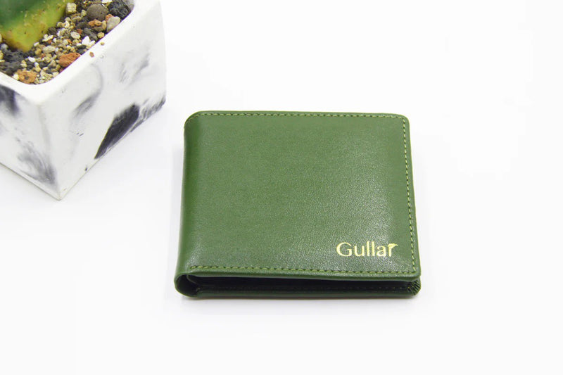 Gullar Brown Wallet Men's Short Clip