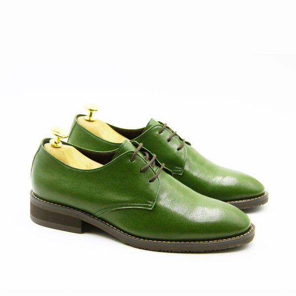 Womens green hot sale leather shoes