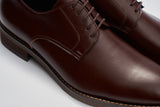 GULLAR, zapatos de cuero Derby-vegetarianos simples lisos para hombre