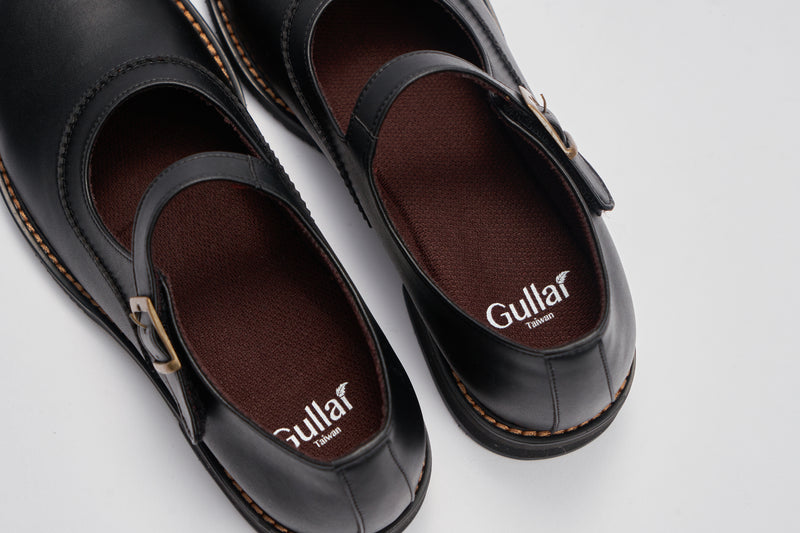 Sandalias clásicas de mujer GULLAR-zapatos de cuero vegetarianos