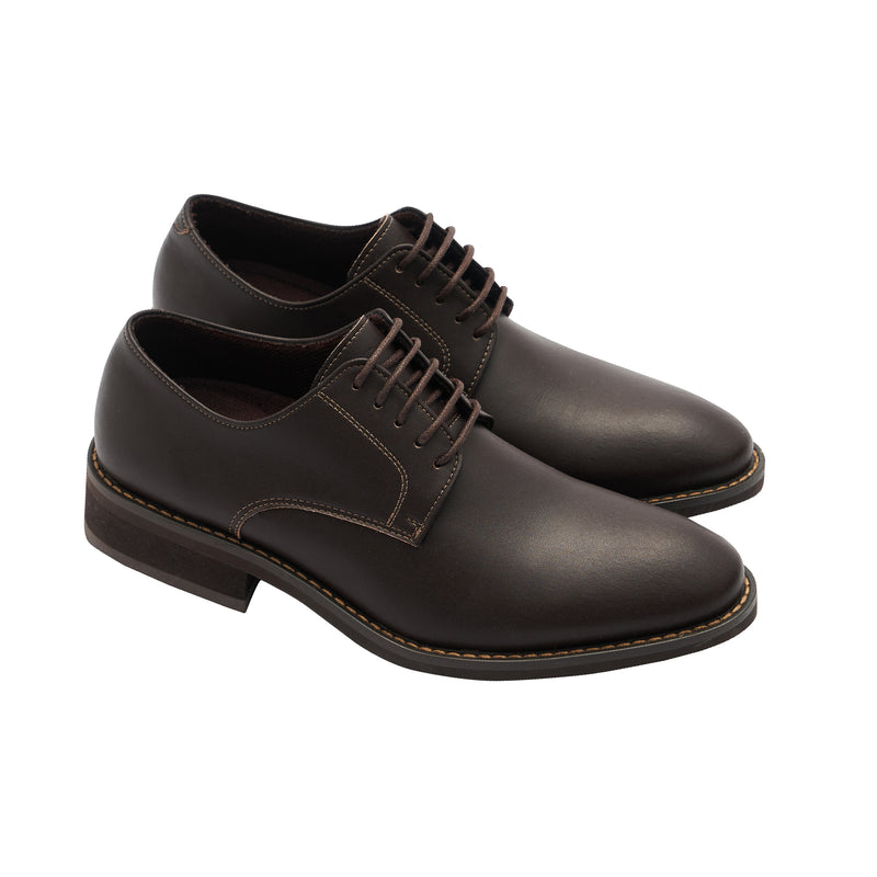 Ms. Gullar Simple Plain Derby-Vegetarian Leather Shoes