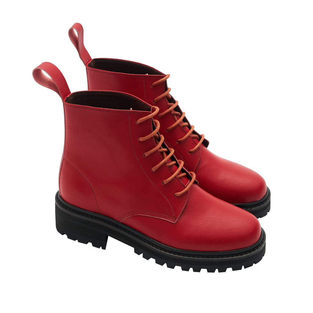 Womens red clearance lace hiking boots