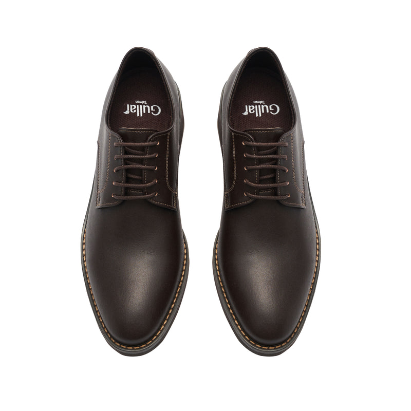 Ms. Gullar Simple Plain Derby-Vegetarian Leather Shoes