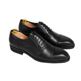 Gullar zapatos clásicos de cuero oxford-vegetariano tallados en su totalidad para hombre