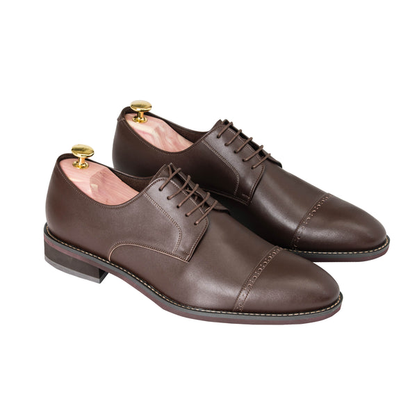 Gullar, zapatos clásicos de cuero Derby-vegetariano con decoración cruzada para hombre