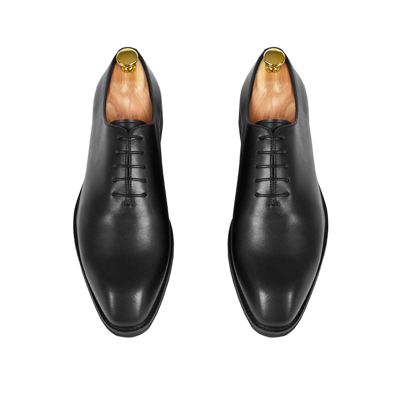 Gullar Zapatos Oxford de cuero vegetariano liso de corte entero para hombre