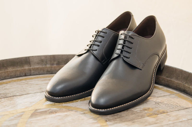 Gullar Men's Simple Plain Derby-Vegetarian Leather Shoes