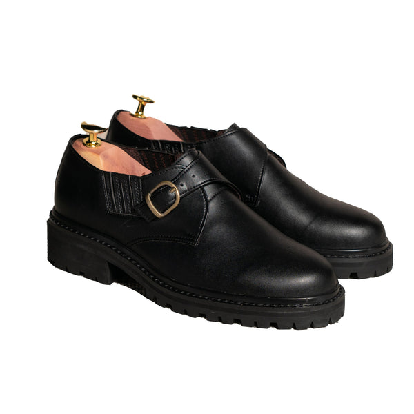 Ms. Gullar Classic Cross-Decorated Derby-Vegetarian Leather Shoes
