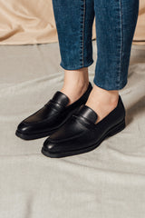 GULLAR Women's Fuga Penny Loafers-Vegan Leather Shoes