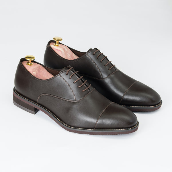 GULLAR Men's Simple Tangent Oxford-Vegan Leather Shoes